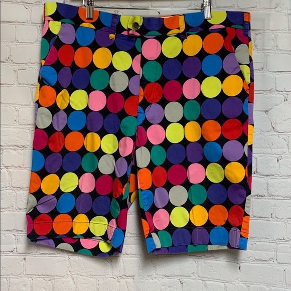 Loudmouth Other - Vtg Loudmouth Circle Multicolor Golf Shorts Size 40 x 10